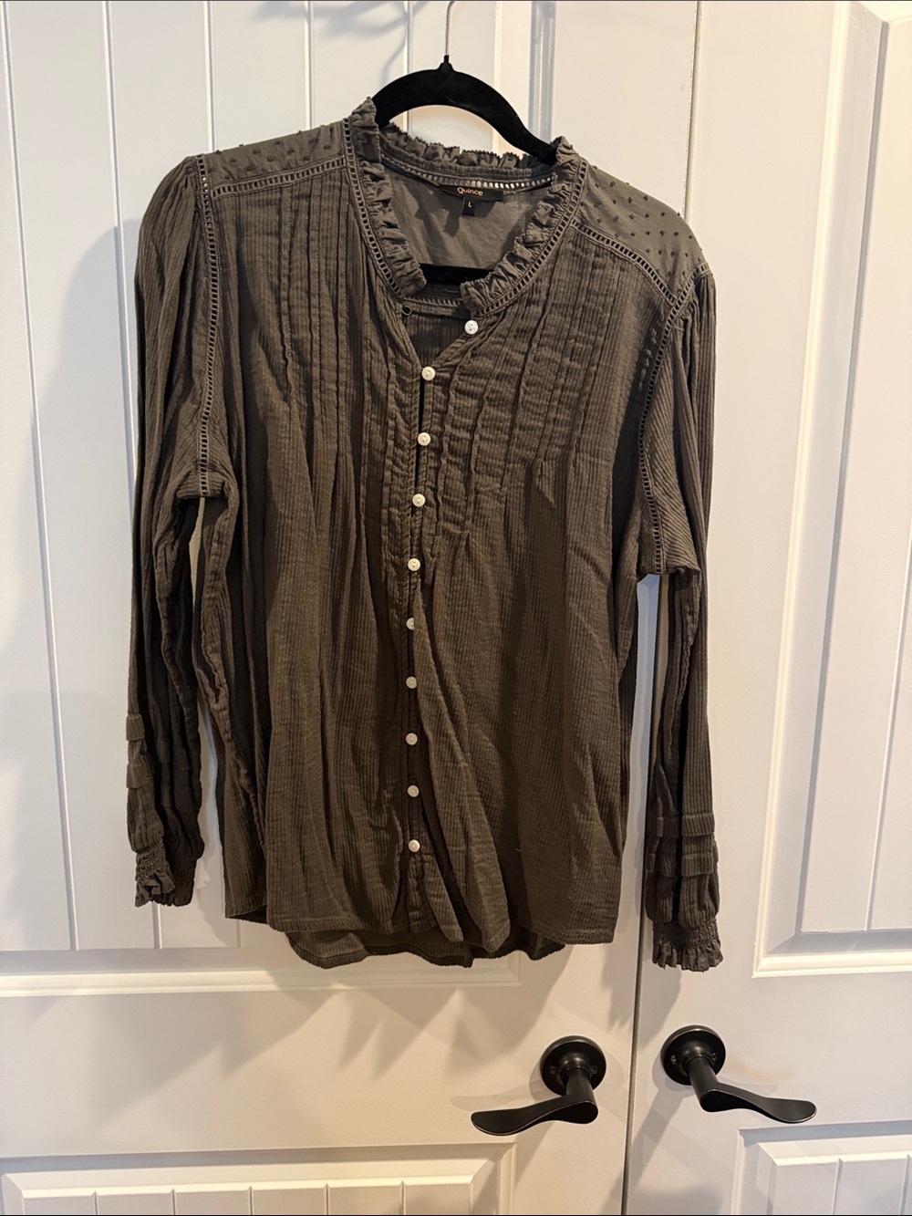 Quince Textured cotton Button-Up Shirt